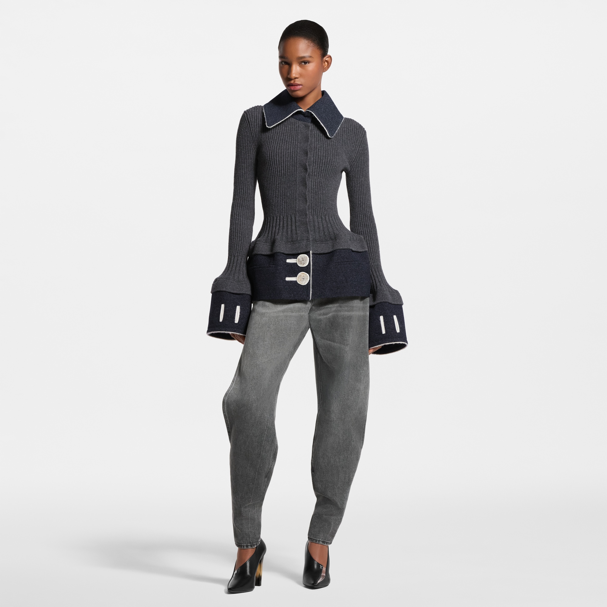 Contrast Stitch Trompe L'Oeil Knit Top - Ready-to-Wear | LOUIS VUITTON